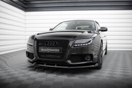 Cup Spoilerlippe Front Ansatz V.2 passend für Audi S5 / A5 S-Line 8T schwarz Hochglanz