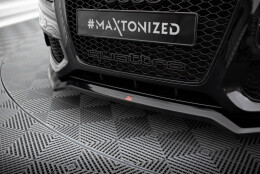 Cup Spoilerlippe Front Ansatz V.3 passend für Audi S5 / A5 S-Line 8T schwarz Hochglanz