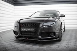 Cup Spoilerlippe Front Ansatz V.3 passend für Audi S5 / A5 S-Line 8T schwarz Hochglanz