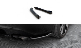 Heck Ansatz Flaps Diffusor V.1 für Audi S5 / A5 S-Line Coupe / Cabriolet 8T schwarz Hochglanz