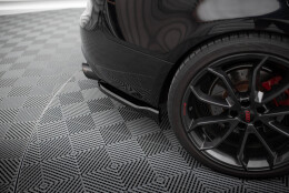 Heck Ansatz Flaps Diffusor V.1 passend für Audi S5 / A5 S-Line Coupe / Cabriolet 8T schwarz Hochglanz