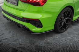 Carbon Fiber Heck Ansatz Flaps passend für Audi RS3 Limousine 8Y