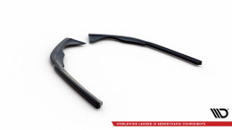 Heck Ansatz Flaps Diffusor passend für VW Passat R-Line B8 Facelift schwarz Hochglanz