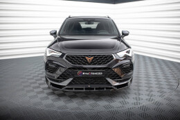 Cup Spoilerlippe Front Ansatz für Cupra Ateca Mk1 FL schwarz Hochglanz