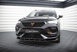 Cup Spoilerlippe Front Ansatz passend für Cupra Ateca Mk1 Facelift schwarz Hochglanz