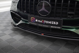 Cup Spoilerlippe Front Ansatz V.1 passend für Mercedes-AMG E63 W213 Facelift schwarz Hochglanz