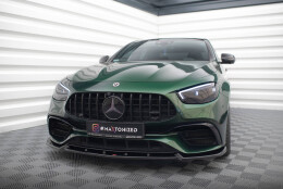Cup Spoilerlippe Front Ansatz V.2 passend für Mercedes-AMG E63 W213 Facelift schwarz Hochglanz