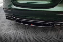 Mittlerer Cup Diffusor Heck Ansatz DTM Look passend für Mercedes-AMG E63 W213 Facelift schwarz Hochglanz