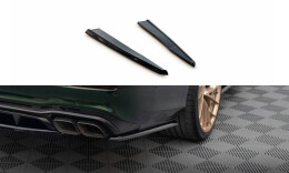 Heck Ansatz Flaps Diffusor für Mercedes-AMG E63 W213 Facelift schwarz Hochglanz