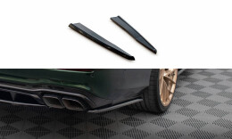 Heck Ansatz Flaps Diffusor passend für Mercedes-AMG E63 W213 Facelift schwarz Hochglanz
