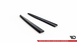 Heck Ansatz Flaps Diffusor passend für Mercedes-AMG E63 W213 Facelift schwarz Hochglanz
