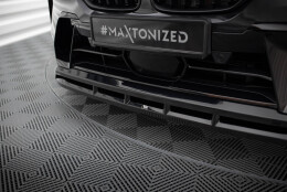 Cup Spoilerlippe Front Ansatz passend für BMW X7 M-Paket G07 Facelift schwarz Hochglanz