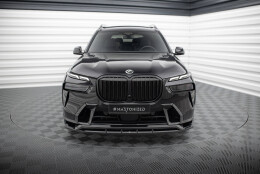 Cup Spoilerlippe Front Ansatz passend für BMW X7 M-Paket G07 Facelift schwarz Hochglanz