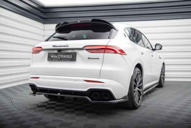 Heck Spoiler Aufsatz Abrisskante 3D passend für Maserati Grecale GT / Modena Mk1 schwarz Hochglanz