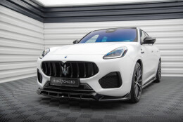Street+ Spoilerlippe Front Ansatz passend für Maserati Grecale GT / Modena Mk1 schwarz Hochglanz