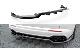 Mittlerer Cup Diffusor Heck Ansatz DTM Look passend für Maserati Grecale GT / Modena Mk1 schwarz Hochglanz