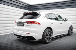 Mittlerer Cup Diffusor Heck Ansatz DTM Look passend für Maserati Grecale GT / Modena Mk1 schwarz Hochglanz