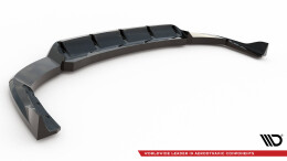 Mittlerer Cup Diffusor Heck Ansatz DTM Look passend für Maserati Grecale GT / Modena Mk1 schwarz Hochglanz