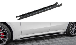 Seitenschweller Ansatz Cup Leisten passend für Maserati Grecale GT / Modena Mk1 schwarz Hochglanz