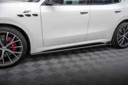 Seitenschweller Ansatz Cup Leisten passend für Maserati Grecale GT / Modena Mk1 schwarz Hochglanz