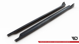 Seitenschweller Ansatz Cup Leisten passend für Maserati Grecale GT / Modena Mk1 schwarz Hochglanz
