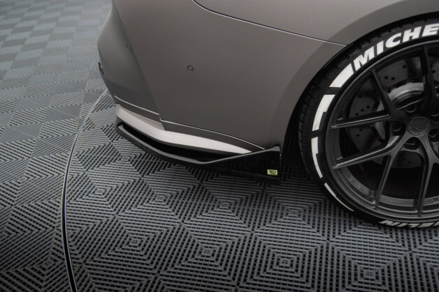 Heck Ansatz Flaps Diffusor V.3 für CSL Look BMW M4 G82 / G83 / G82 Facelift / G83 Facelift schwarz Hochglanz