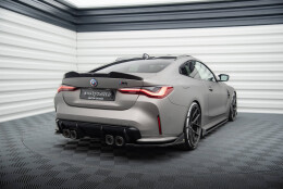 Heck Ansatz Flaps Diffusor V.3 für CSL Look BMW M4 G82 / G83 / G82 Facelift / G83 Facelift schwarz Hochglanz