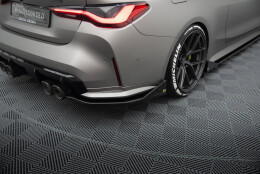 Heck Ansatz Flaps Diffusor V.3 für CSL Look BMW M4 G82 / G83 / G82 Facelift / G83 Facelift schwarz Hochglanz