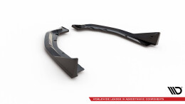 Heck Ansatz Flaps Diffusor V.3 für CSL Look BMW M4 G82 schwarz Hochglanz