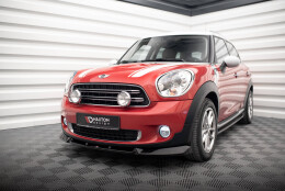 Cup Spoilerlippe Front Ansatz passend für Mini Cooper Countryman R60 Facelift schwarz Hochglanz