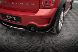 Mittlerer Cup Diffusor Heck Ansatz passend für Mini Cooper Countryman R60 Facelift schwarz Hochglanz
