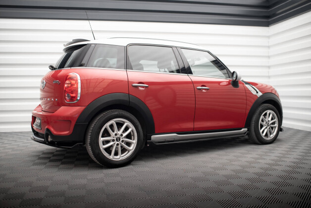 Seitenschweller Ansatz Cup Leisten passend für Mini Cooper Countryman R60 Facelift schwarz Hochglanz