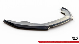 Cup Spoilerlippe Front Ansatz V.2 passend für Audi A4 Competition B8 Facelift schwarz Hochglanz