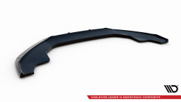 Cup Spoilerlippe Front Ansatz V.2 passend für Audi A4 Competition B8 Facelift schwarz Hochglanz