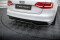 Mittlerer Cup Diffusor Heck Ansatz DTM Look passend für Audi A4 Competition B8 Facelift schwarz Hochglanz