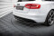 Mittlerer Cup Diffusor Heck Ansatz DTM Look passend für Audi A4 Competition B8 Facelift schwarz Hochglanz