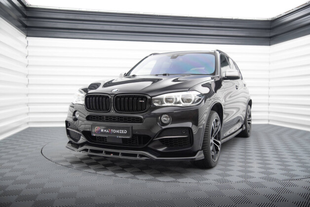 Street+ Spoilerlippe Front Ansatz V.3 passend für BMW X5 M-Paket F15 schwarz Hochglanz