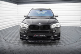 Street+ Spoilerlippe Front Ansatz V.3 passend für BMW X5 M-Paket F15 schwarz Hochglanz