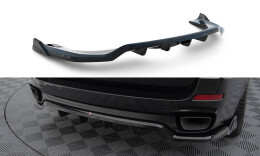 Mittlerer Cup Diffusor Heck Ansatz DTM Look für BMW X5 M-Paket F15 schwarz Hochglanz