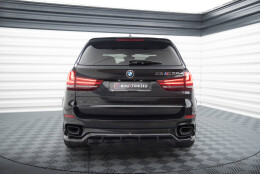 Mittlerer Cup Diffusor Heck Ansatz DTM Look passend für BMW X5 M-Paket F15 schwarz Hochglanz