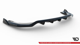 Mittlerer Cup Diffusor Heck Ansatz DTM Look passend für BMW X5 M-Paket F15 schwarz Hochglanz