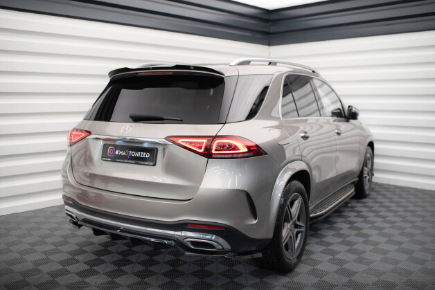 Heck Spoiler Aufsatz Abrisskante passend für Mercedes-Benz GLE SUV AMG-Line / AMG W167 / W167 Facelift schwarz Hochglanz