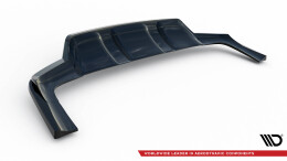 Mittlerer Cup Diffusor Heck Ansatz DTM Look passend für Mercedes-Benz GLE SUV AMG-Line W167 / W167 Facelift schwarz Hochglanz