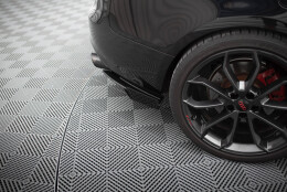 Hintere Seiten Flaps passend für Audi S5 / A5 S-Line Coupe / Cabriolet 8T schwarz Hochglanz