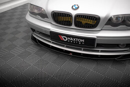 Cup Spoilerlippe Front Ansatz V.1 passend für BMW 3er Coupe E46 schwarz Hochglanz