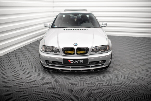 Cup Spoilerlippe Front Ansatz V.3 passend für BMW 3er Coupe E46 schwarz Hochglanz