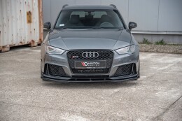 Front Flaps für Audi RS3 8V Sportback schwarz Hochglanz