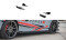 Side Front Stoßstangen Racing Flaps passend für Ford Fiesta Mk8 ST / ST-Line schwarz Hochglanz