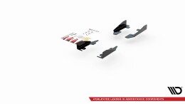 Seitenschweller Flaps für VW Polo GTI Mk6 schwarz Hochglanz