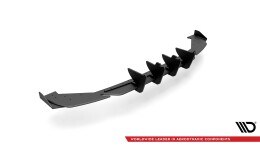 Robuste Racing Heck Ansatz Diffusor +Flaps für Seat Leon FR Hatchback Mk4 schwarz Hochglanz